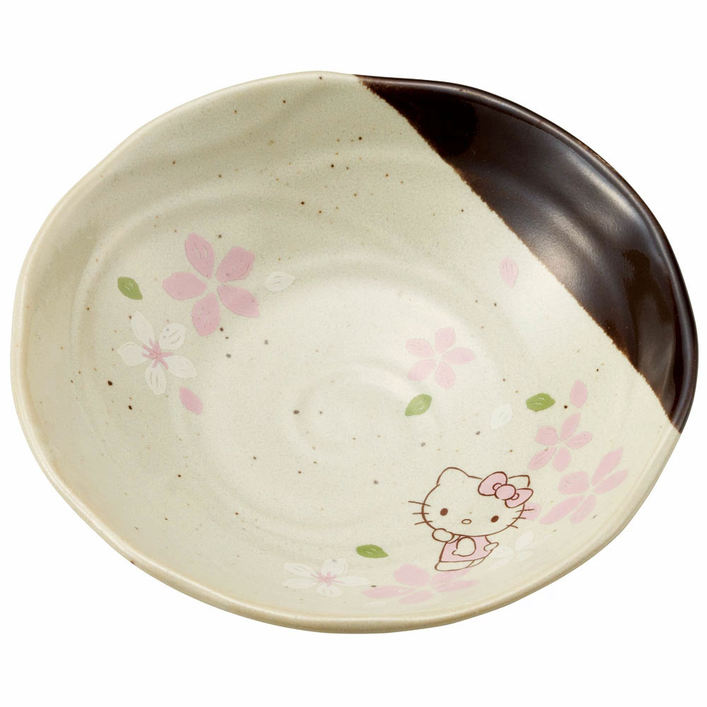 【送料無料】中鉢 16cm お皿 取り皿 食器 美濃焼き 美濃焼 グッズ プレゼント 誕生日 skater スケーター CHMD2 キティ ハローキティ さくら キティちゃん 女の子【キャラクター 和柄 焼物 陶器 可愛い 和食 贈り物 インテリア 日本製】