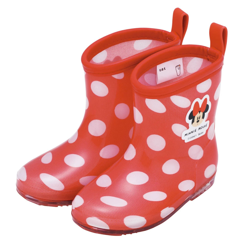 長靴 キッズ 子供 15cm かわいい キャラクター ローカット レインブーツ 2歳 3歳 skater スケーター ribt15 ミニーマウス ミニー Minnie ディズニー 女の子