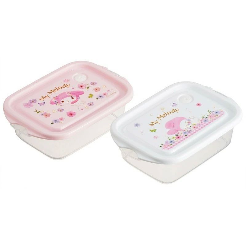 スケーター 保存容器 弁当箱 フードコンテナ シールボックス 2個セット 500ml プラスチックskater FCN2W マイメロディ マイメロ サンリオ 女の子 女子【おしゃれ 食品保存 食材保存 シンプル お弁当 ランチボックス】