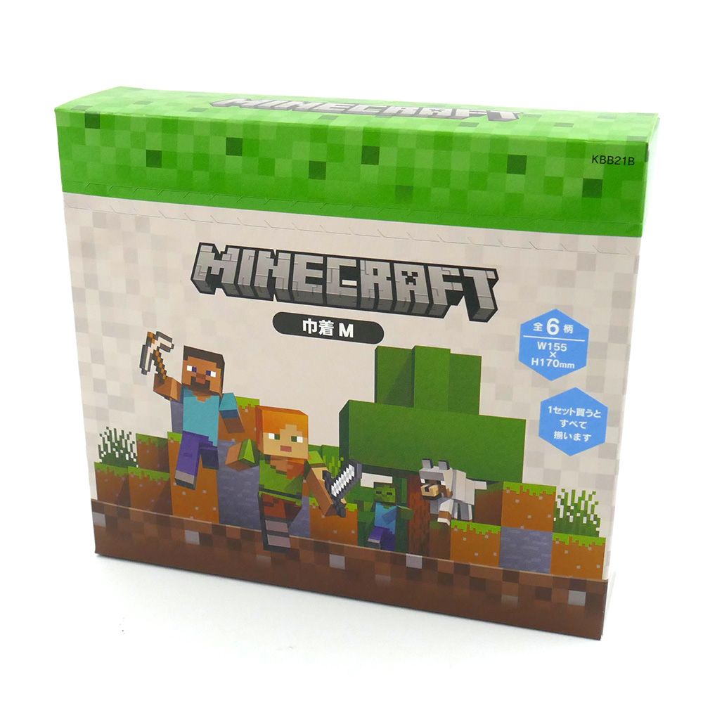 スケーター キャラクター ミステリーボックス巾着 M 全6種類 KBB21B skater マインクラフト マイクラ Minecraft 男子 女子【ブラインド ランチ巾着 ランダム お楽しみ サプライズ】