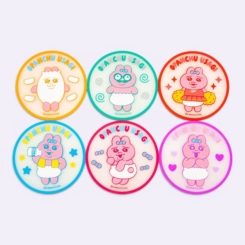 スケーター キャラクター ミステリーボックス ラバーコースター 全6種類 可愛い おしゃれ RCSTB1B skater おぱんちゅうさぎ おパンチュウサギ 女子 女の子【ブラインド コースター ランダム お楽しみ サプライズ】