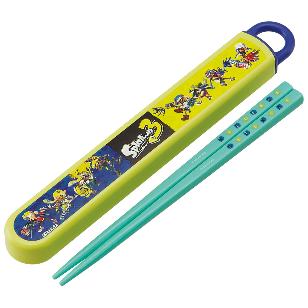抗菌食洗機対応箸箱セット 箸16.5cm スプラトゥーン３／ABS2AMAG_4973307621826