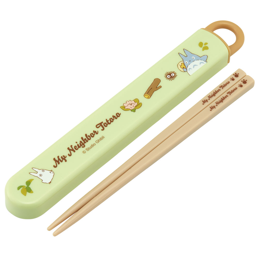 抗菌食洗機対応箸箱セット 箸16.5cm となりのトトロ（ネコバス）／ABS2AMAG_4973307649493