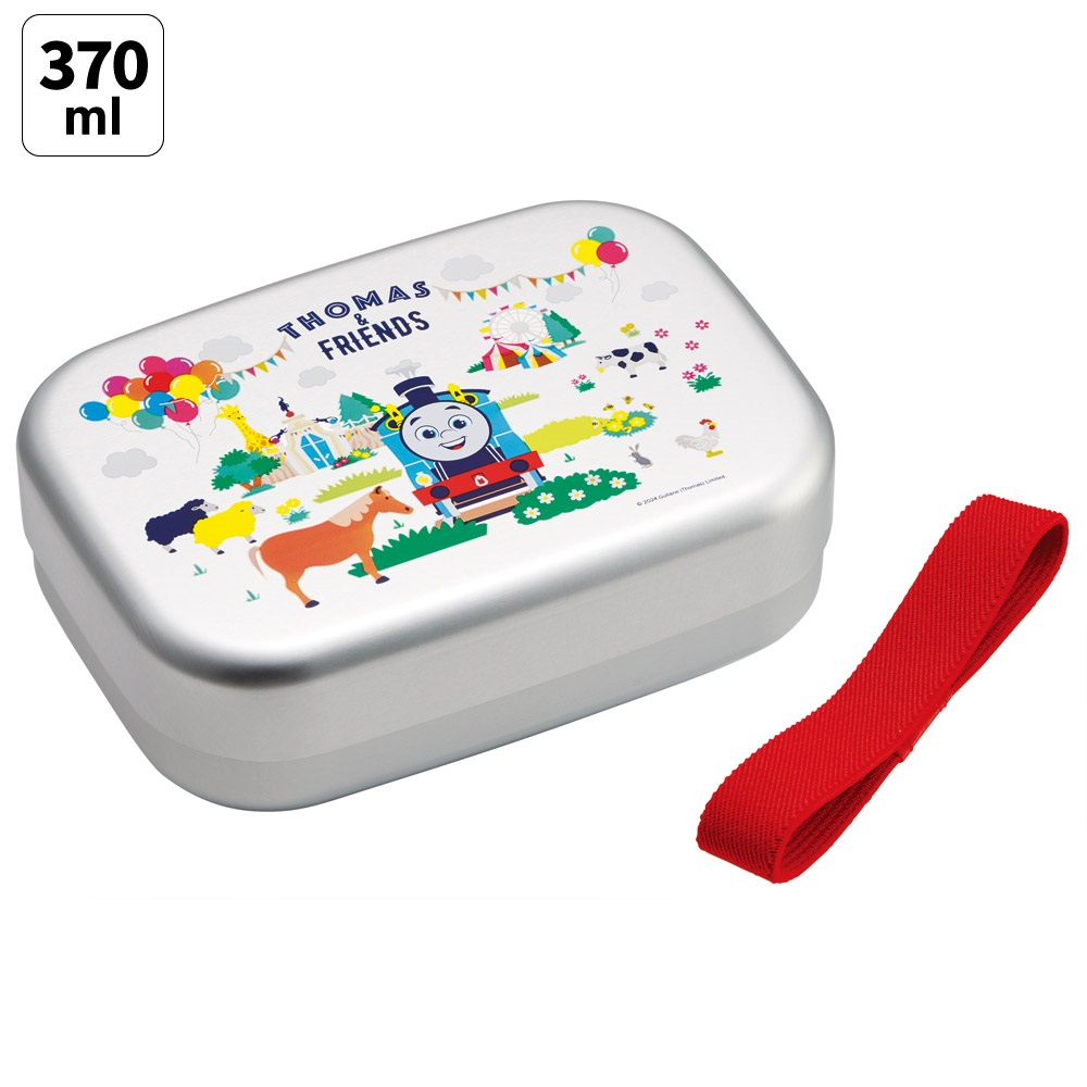 【送料無料】アルミ 弁当箱 中子 付 子供 370ml ランチベルト 付き 保温庫 対応 skater ALB5NV スケーター きかんしゃトーマス トーマス 男の子 男子 電車【アルミランチボックス キッズ お弁当箱 ランチ お弁当 入園 かわいい】