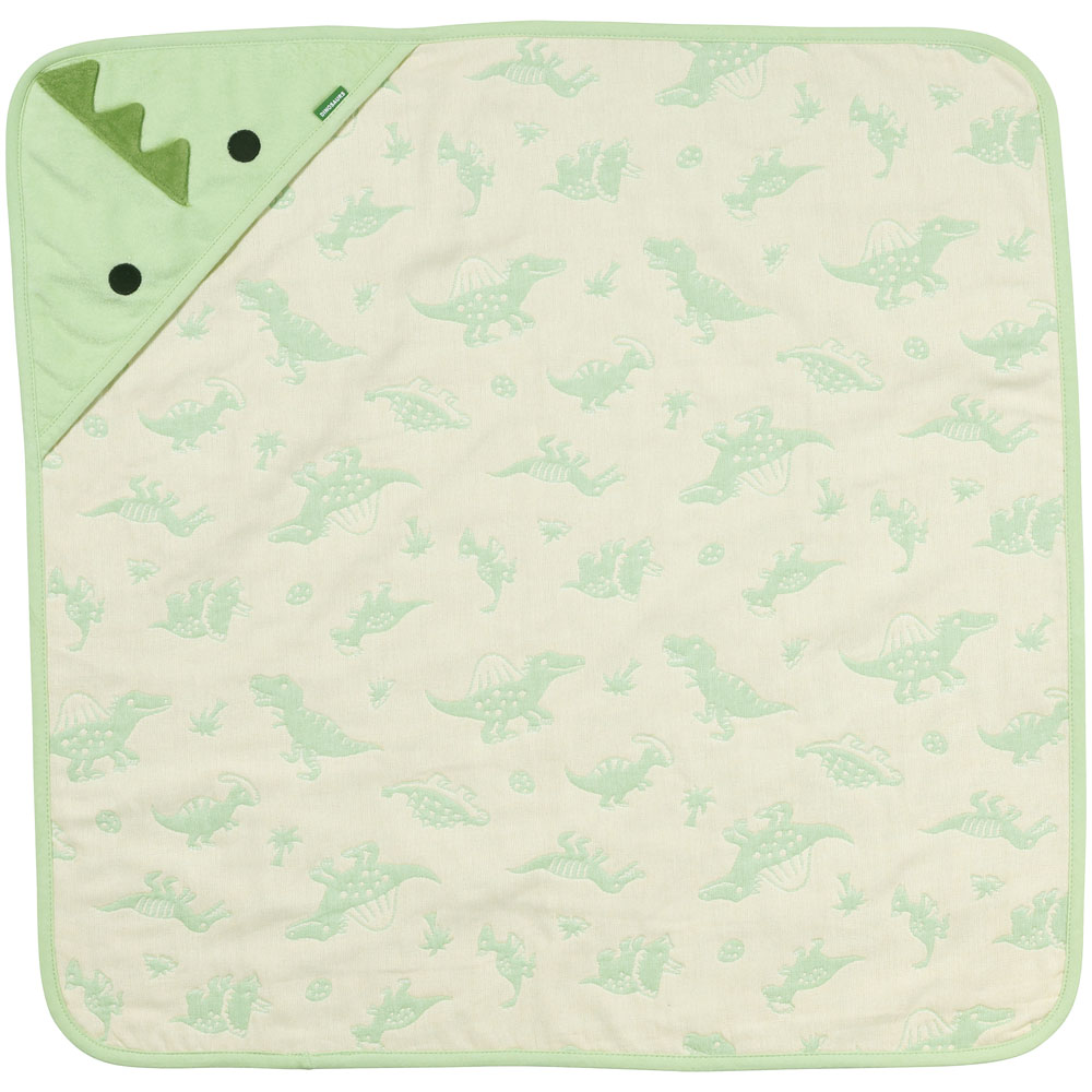 【送料無料】おくるみ 70×70cm 5重 ガーゼ 新生児 赤ちゃん ベビー 綿100％ 丸洗い 洗濯機 OK スケーター skater BOM1 ディノサウルス 恐竜 ダイナソー 男の子 男子【アフガン かわいい 可愛い】