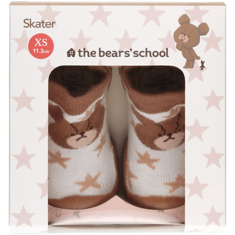 ソックス シューズ ギフトボックス XS 11.3cm ベビー 靴 赤ちゃん BSSHL1G スケーター skater くまのがっこう クマの学校 男の子 女の子 女子【キャラクター 靴下 くつ クツ ファーストシューズ】