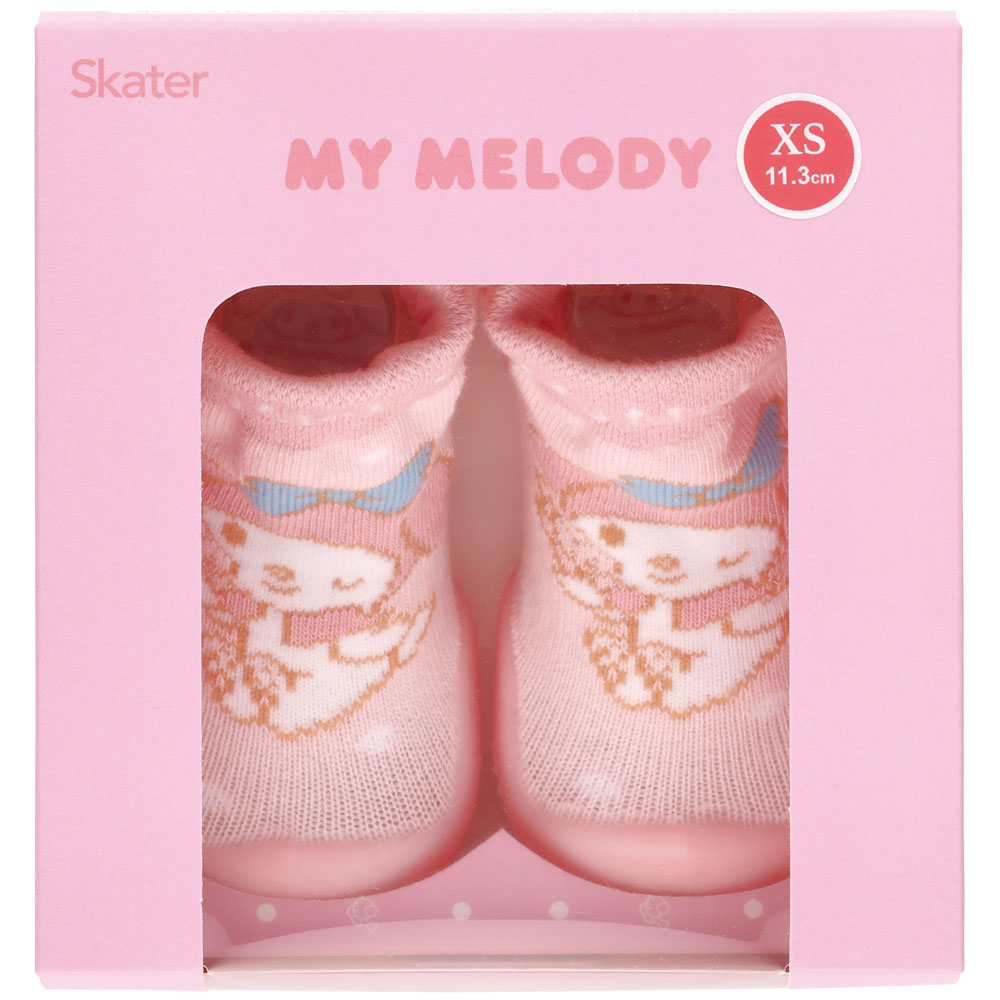 ソックス シューズ ギフトボックス XS 11.3cm ベビー 靴 赤ちゃん BSSHL1G スケーター skater マイメロディ マイメロ サンリオ 女の子 女子【キャラクター 靴下 くつ クツ ファーストシューズ】