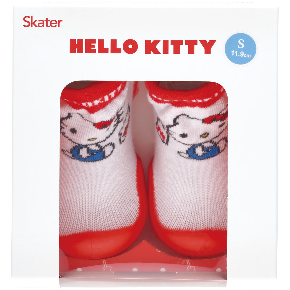ソックス シューズ ギフトボックス S 11.9cm ベビー 靴 赤ちゃん BSSHL2G スケーター skater キティ ハローキティ キティちゃん 女の子【キャラクター 靴下 くつ クツ ファーストシューズ】