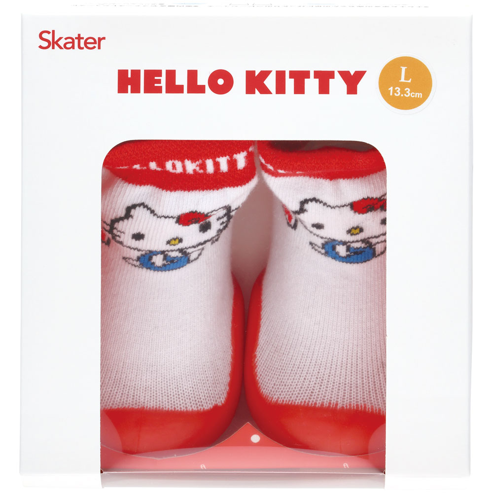 ソックス シューズ ギフトボックス L 13.3cm ベビー 靴 赤ちゃん BSSHL4G スケーター skater キティ ハローキティ キティちゃん 女の子【キャラクター 靴下 くつ クツ ファーストシューズ】