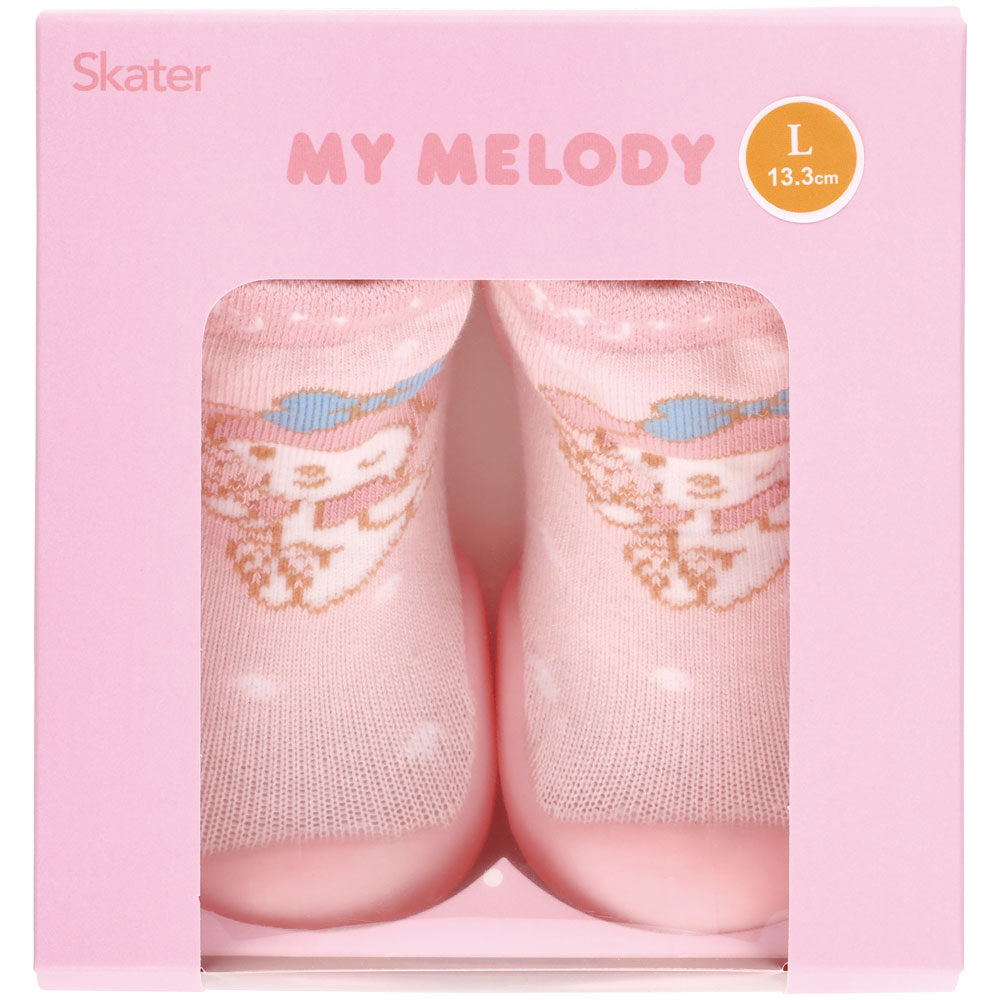 ソックス シューズ ギフトボックス L 13.3cm ベビー 靴 赤ちゃん BSSHL4G スケーター skater マイメロディ マイメロ サンリオ 女の子 女子【キャラクター 靴下 くつ クツ ファーストシューズ】
