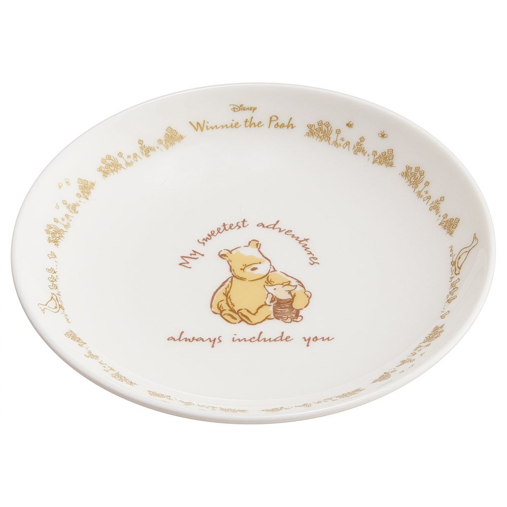 スケーター ミニ皿 皿 12cm ナルミボーンチャイナ NARUMI ナルミ ボーンチャイナ 食器 お皿 skater CBPL12 クラシックプー (A) くまのプーさん プーさん Pooh【取り皿 丸皿 陶磁器 キャラクター 鳴海製陶】