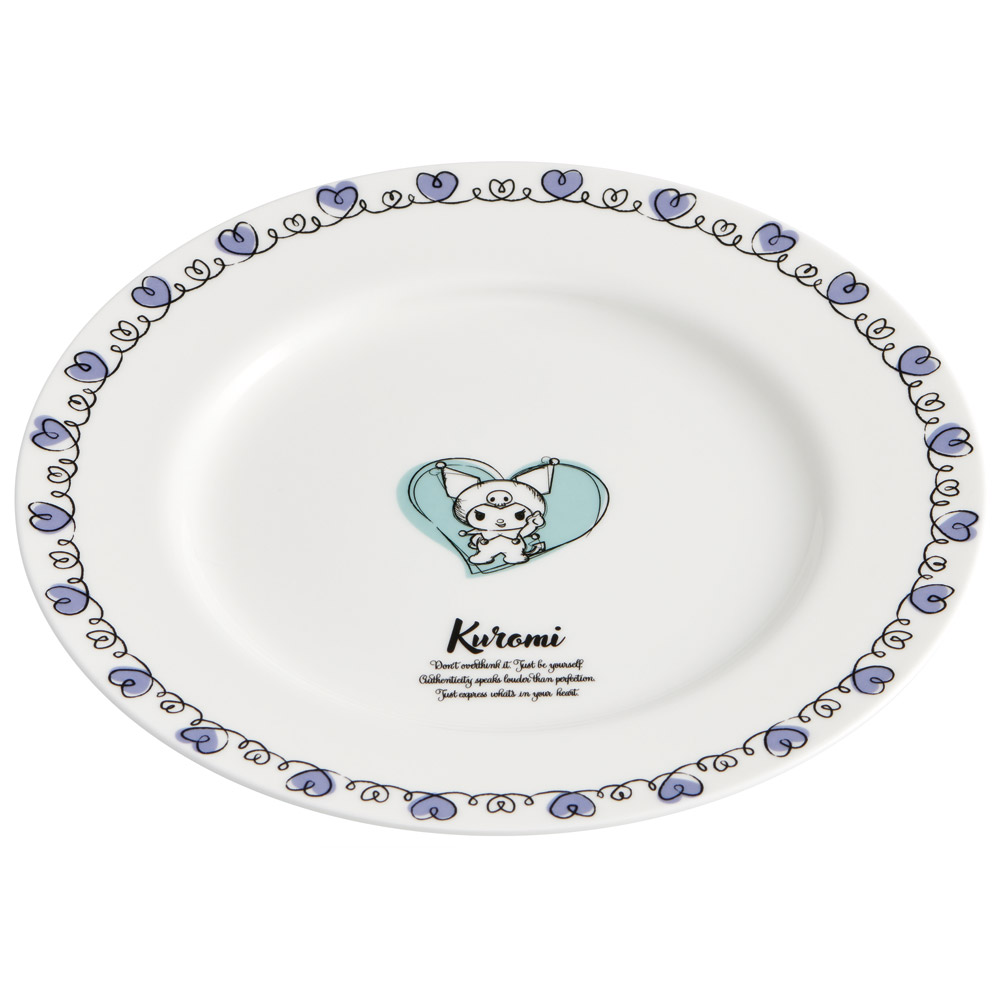 【送料無料】プレート 皿 23cm ナルミボーンチャイナ NARUMI ナルミ ボーンチャイナ 食器 お皿 スケーター skater CBPL23 クロミ クロミちゃん サンリオ 女の子 女子【取り皿 丸皿 陶磁器 キャラクター 鳴海製陶】