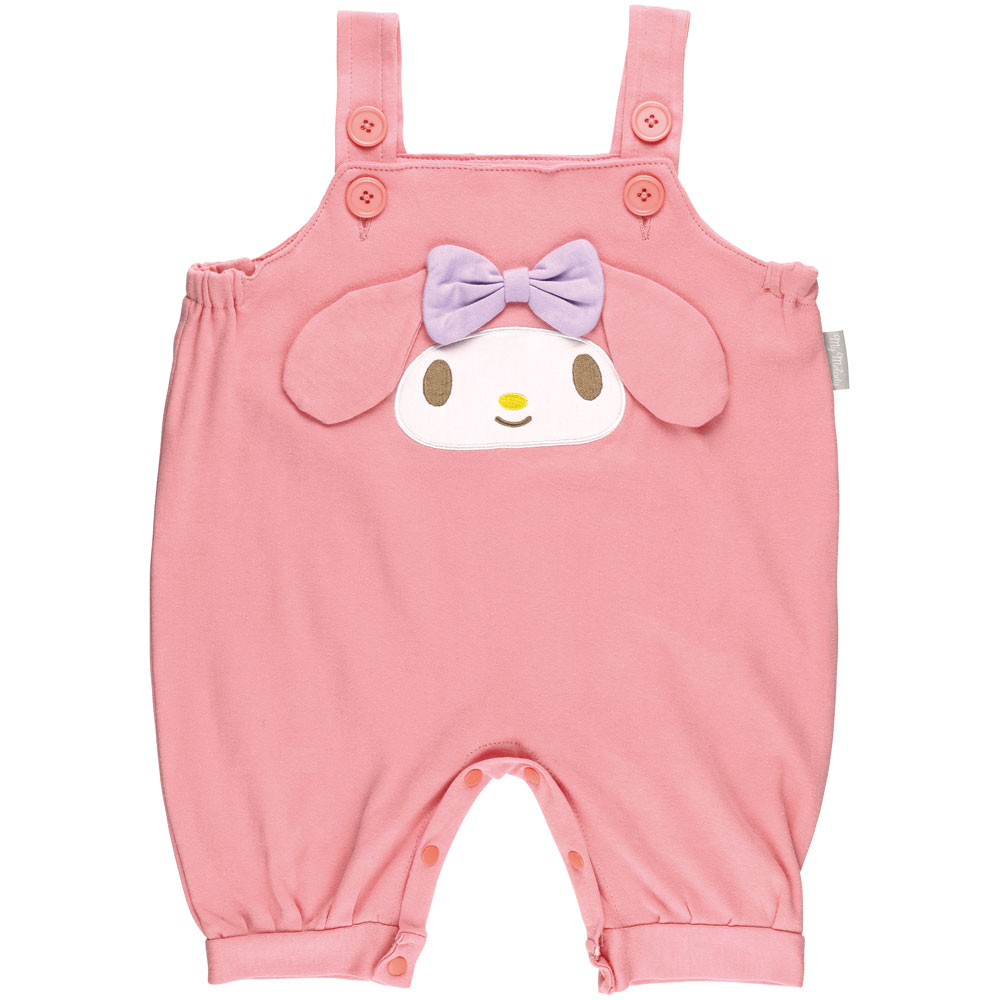 【メール便対象品】 ダイカット ベビー サロペット 綿100％ 80 90 かわいい キャラクター 服 スケーター skater CBSP1 マイメロディ マイメロ サンリオ 女の子 女子【股下 ボタン 赤ちゃん 子供 こども 子ども】
