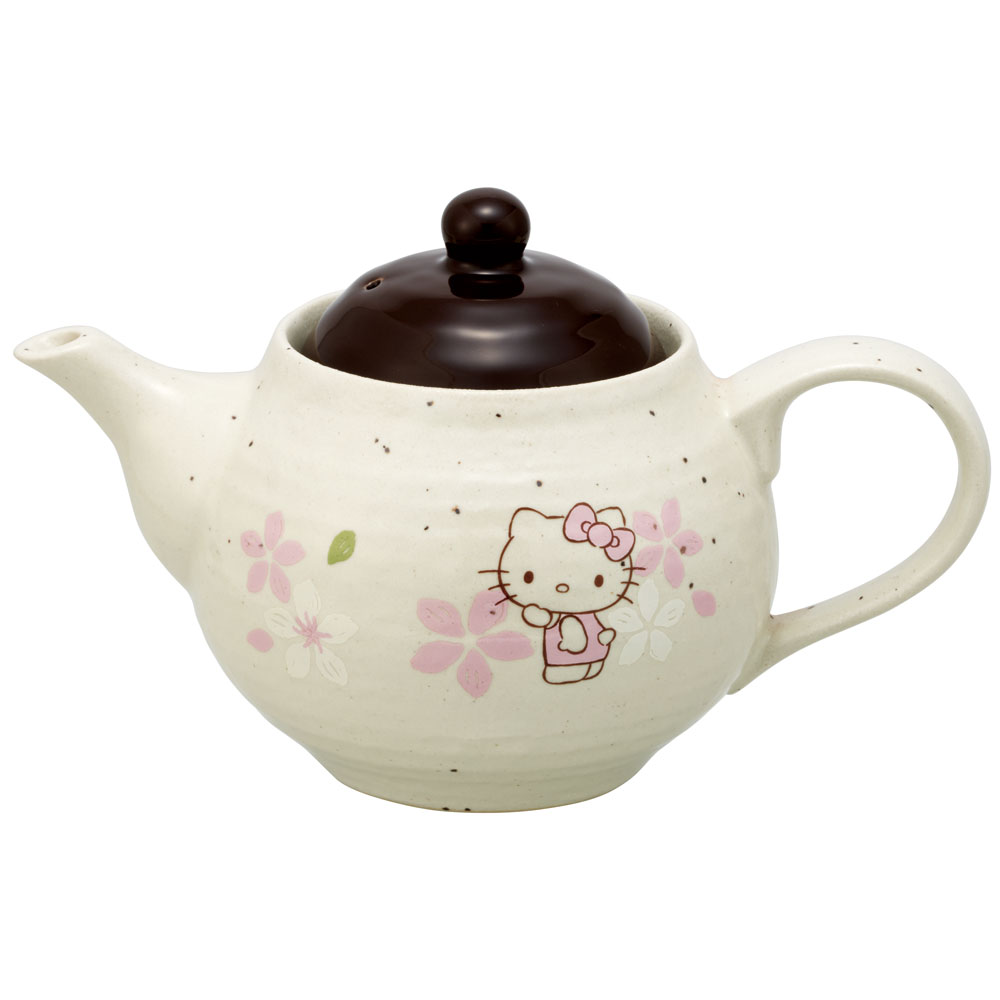 【送料無料】ポット お茶 和食器 美濃焼 ティーポット おしゃれ かわいい モダン 大人 桜柄 skater スケーター CHMP1 キティ ハローキティ さくら サンリオ【来客用 食器 キャラクター 美濃焼 美濃焼き ギフト 贈り物 工芸品】