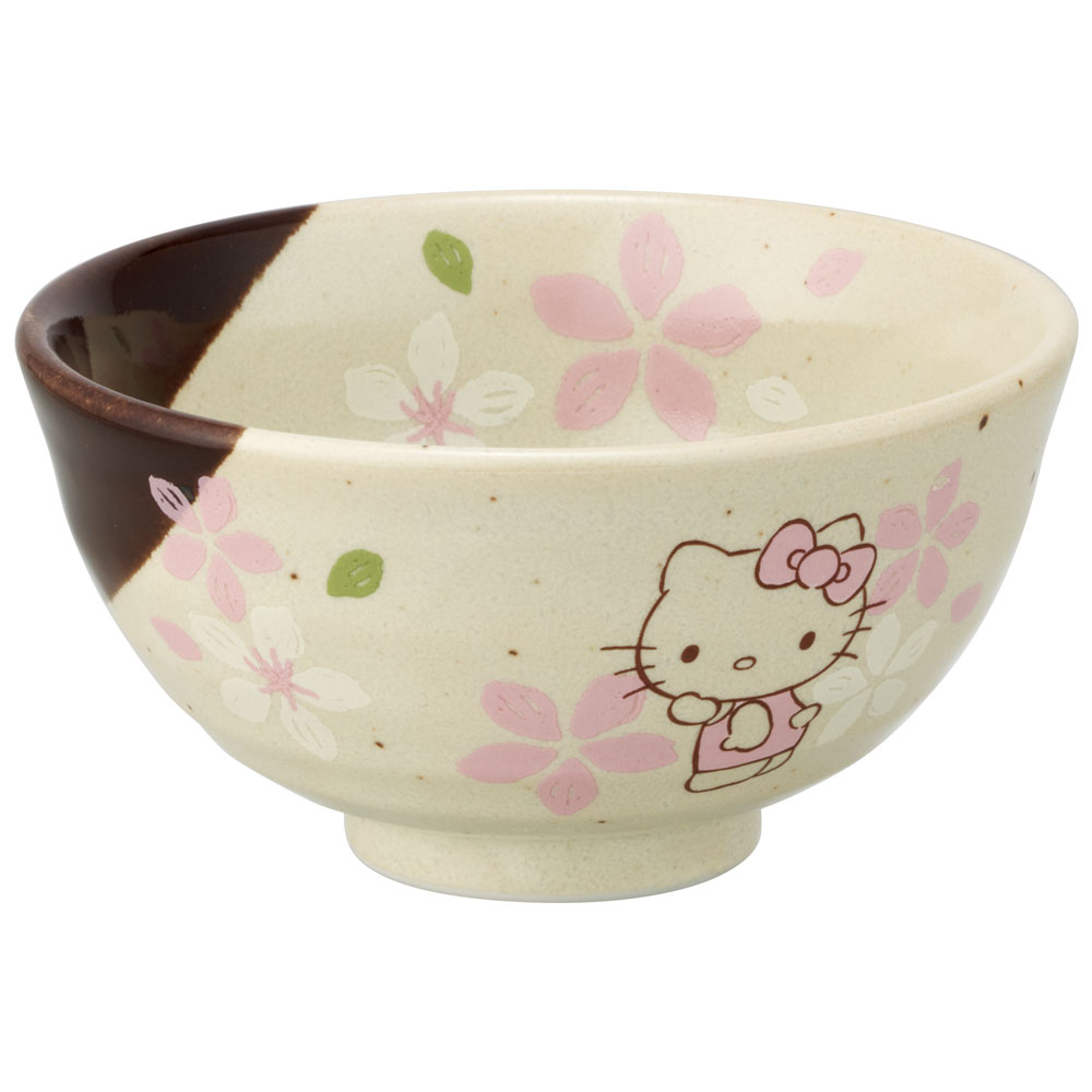 お茶碗 和食器 お皿 和食 おしゃれ モダン かわいい 大人 ボウル 桜柄 小鉢 小丼 skater スケーター CHMR1 キティ ハローキティ さくら サンリオ【どんぶり ご飯 グッズ 食器 キャラクター 焼き物 陶器 陶磁器 美濃焼】