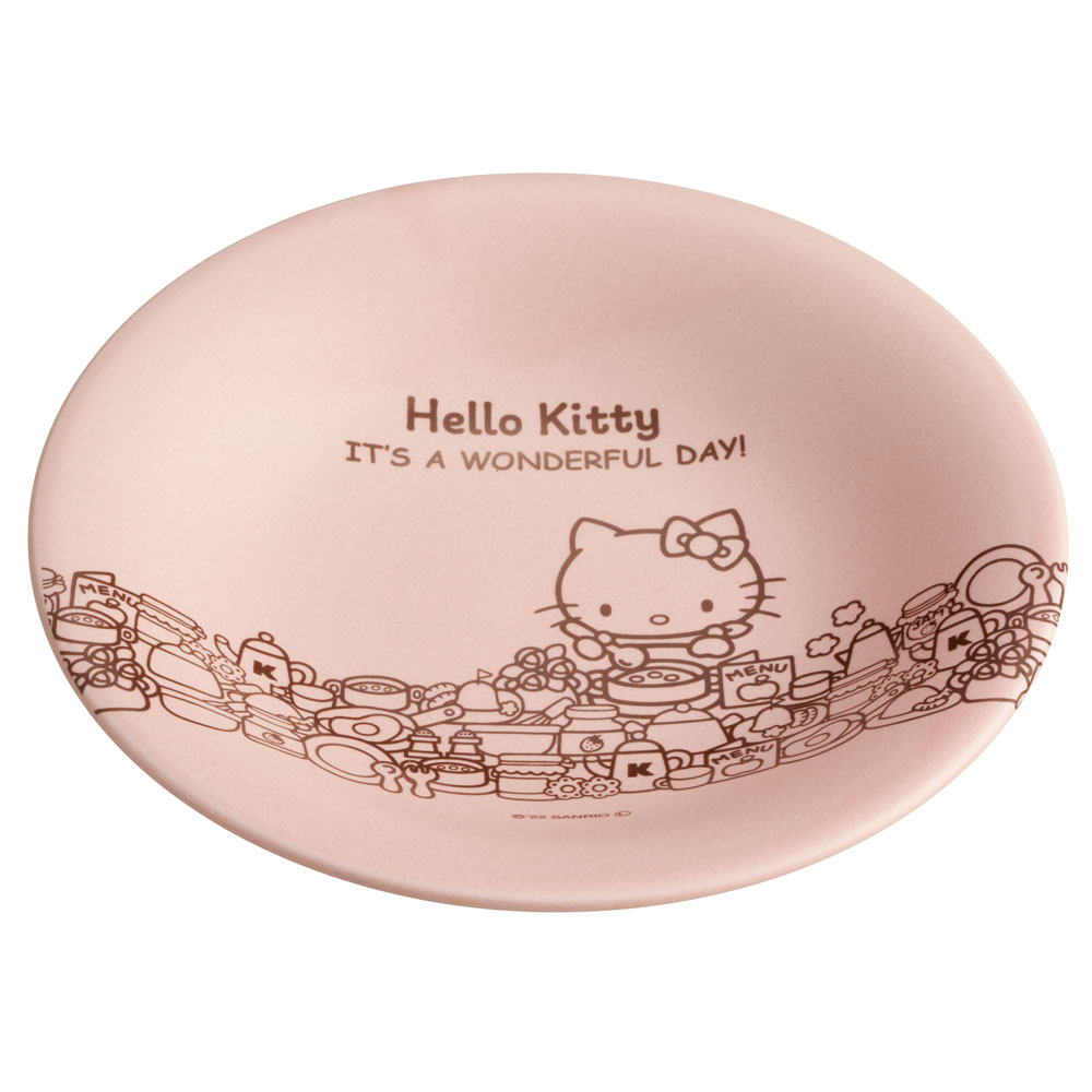陶器製 中皿 16cm 皿 食器 美濃焼き 陶器 キャラクター 大人 子供 CHPL16 スケーター skater キティ ハローキティ キティちゃん 女の子【お皿 陶器製 陶製 陶磁器】