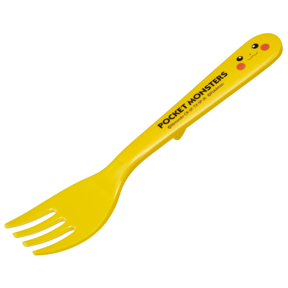 【メール便対象品】 メラミン デザート フォーク メラミン製 すべり止め付き キッズ 子供 食器 スケーター skater FM6 ポケットモンスター ポケモン ピカチュウ フェイス 23年【子供食器 メラミン食器 おしゃれ かわいい】