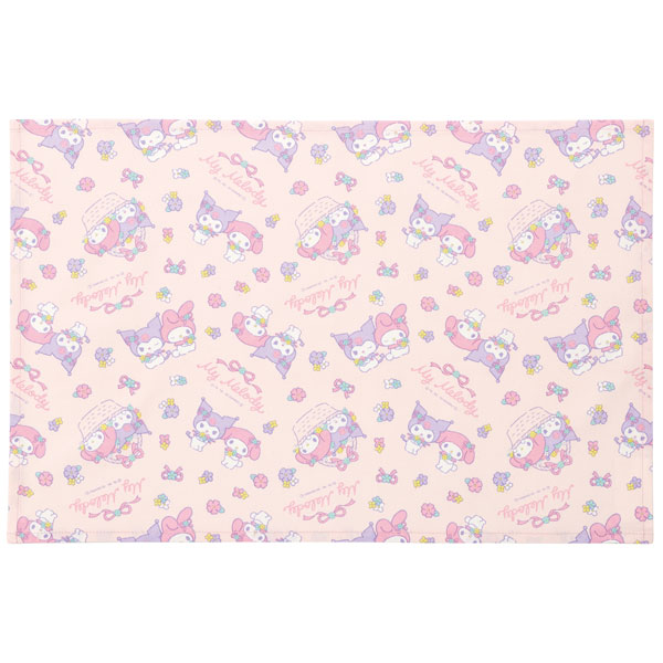 メール便対応 大判ランチョンマット[40×60cm]　マイメロディ＆クロミ パステルフラワー／LTM1_539282