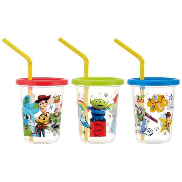 ストロー付タンブラー 230ml/3個セットトイストーリー２１／SIH2ST_4973307555756／スケーター