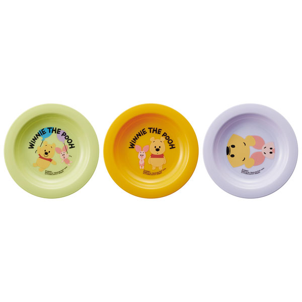 小皿 3P セット 12cm 皿 お皿 取り皿 収納 食器 おしゃれ 割れない ピクニック皿 日本製 スケーター P3 くまのプーさん プーさん Pooh 女性 レディース【小皿 3P セット 12cm 皿 お皿 取り皿 収納 食器  ピクニック皿 日本製 スケーター P3】