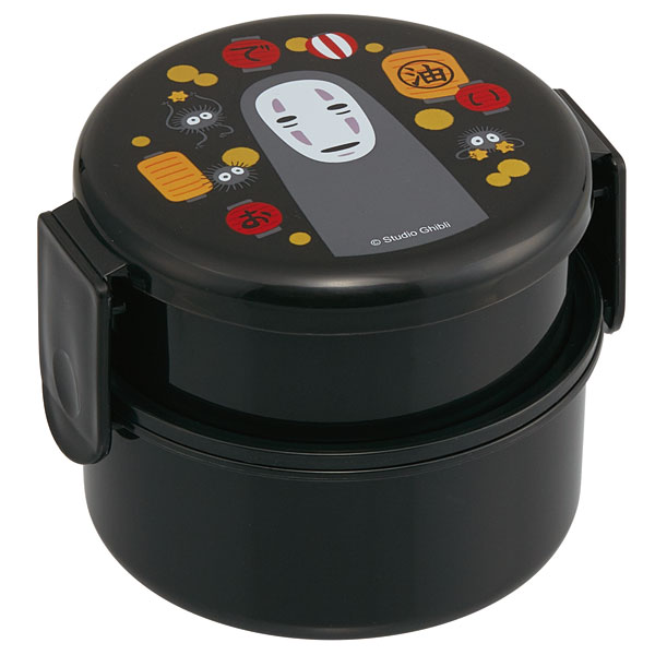 抗菌丸型ランチボックス 2段/500ml カオナシ（提灯）／ONWR1AG_4973307547447