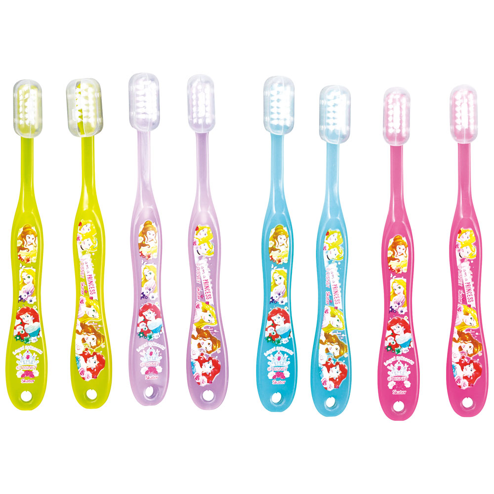 歯ブラシ キャップ付 8本セット/園児用プリンセス／TB5SE_4973307559020