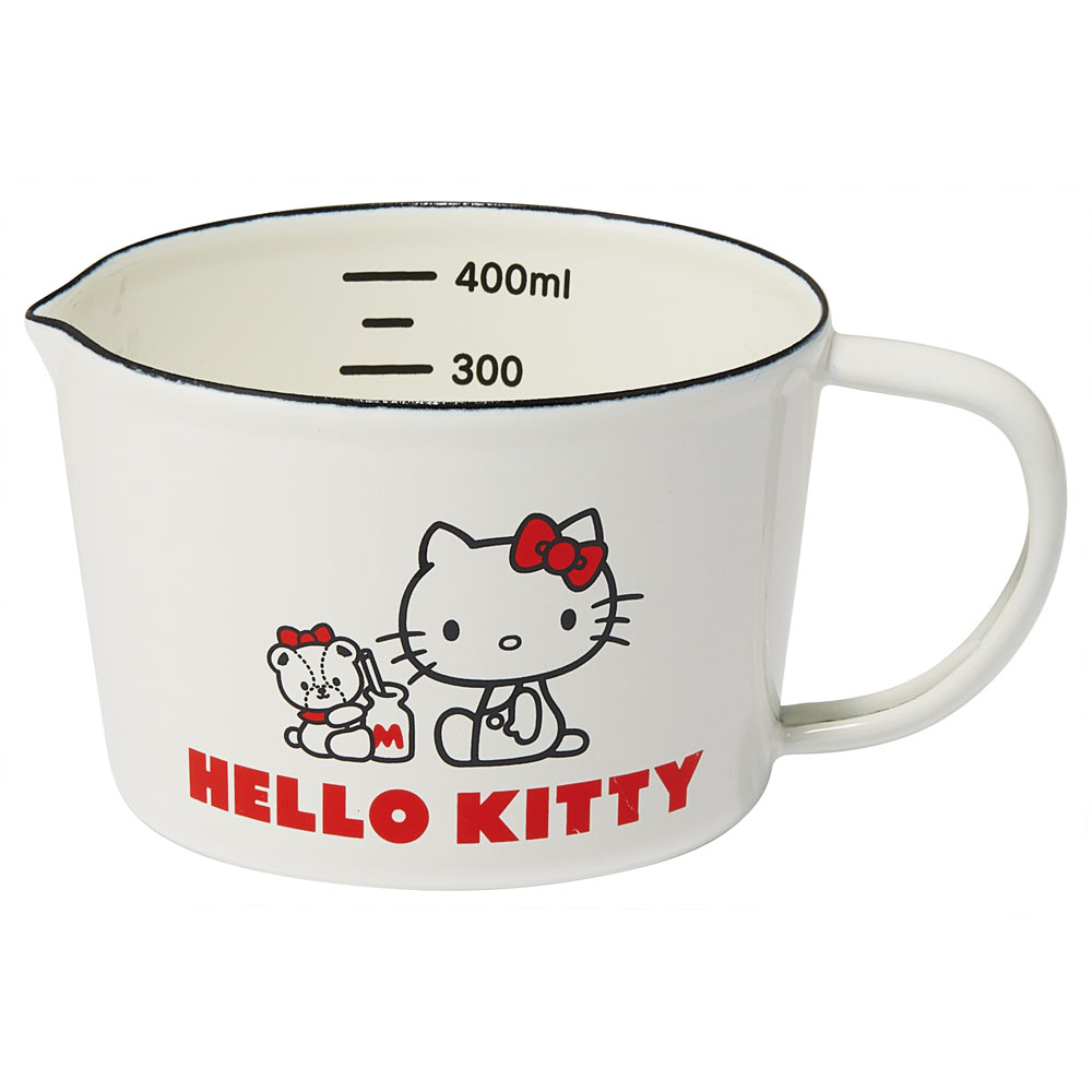 【送料無料】メジャーカップ ホーロー 450ml 計量カップ おしゃれ 可愛い キャラクター お菓子作り スケーター enmc5