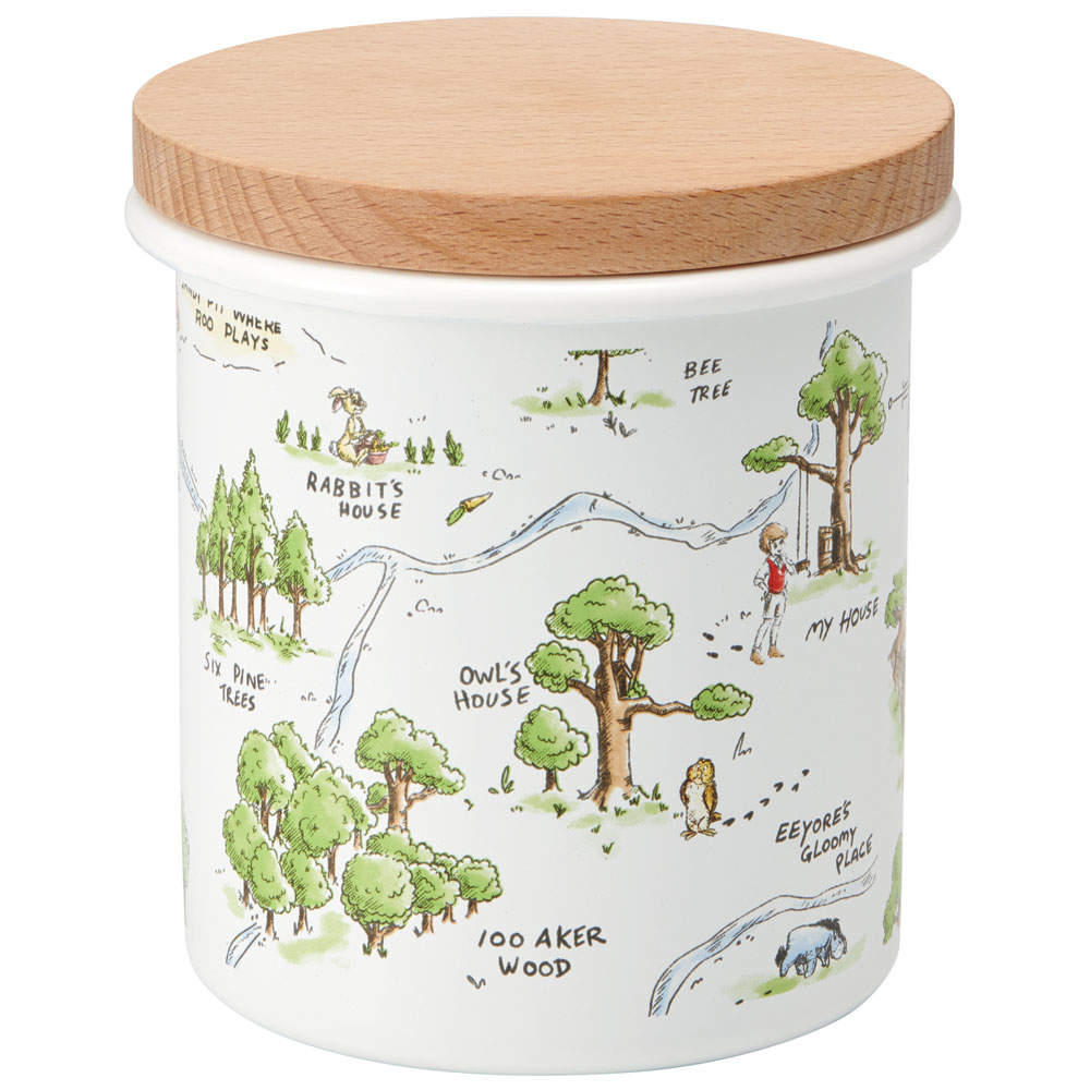 キャニスター ホーロー 木蓋 750ml 保存容器 おしゃれ かわいい ホウロウ ほうろう スケーター enc8