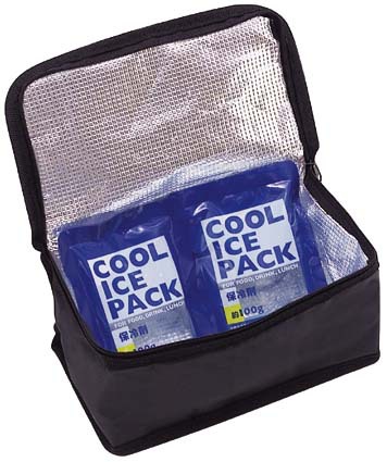 ●２段弁当用保冷バッグ[保冷剤付き]●//保冷バッグ ランチバッグ ランチケース お弁当バッグ お弁当袋 お弁当ケース 夏 保冷 弁当 ランチ// スケーター