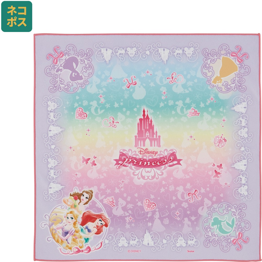 【メール便対象品】 くっつく ランチクロス 43cm お弁当 水筒 包む 簡単 便利 キャラクター 可愛い スケーター skater KBST43 ディズニー プリンセス 女の子 女子