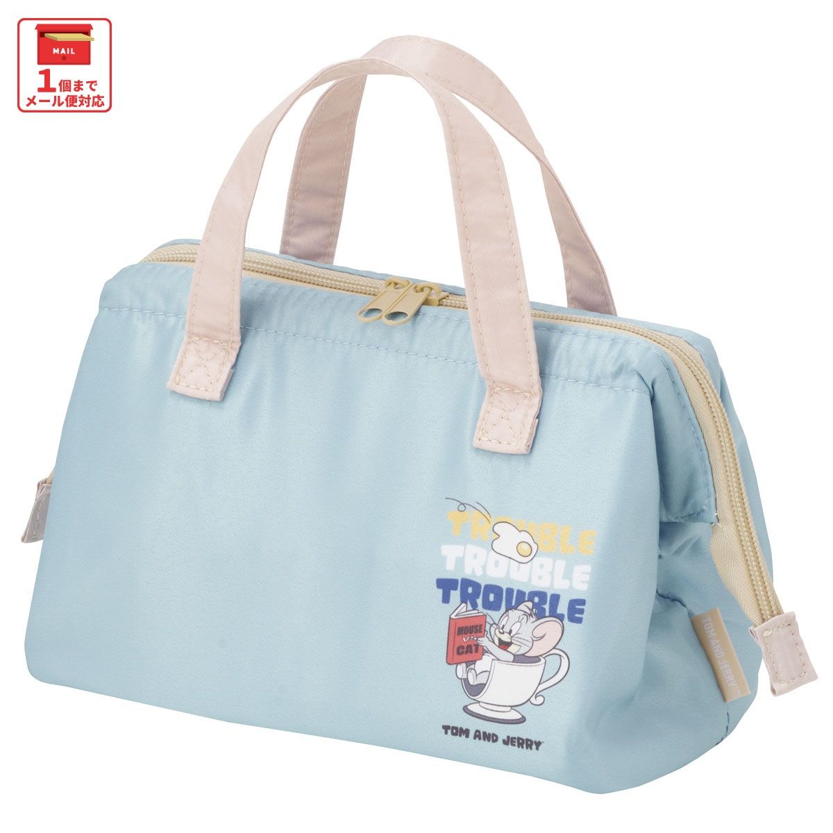 スケーター ランチバッグ お弁当 保冷バッグ 保温保冷 がま口 おしゃれ skater KGA1 トムとジェリー SUPERMARKET トム＆ジェリー【ランチバック おしゃれ かわいい 保温バッグ 保冷バッグ キャラクター】