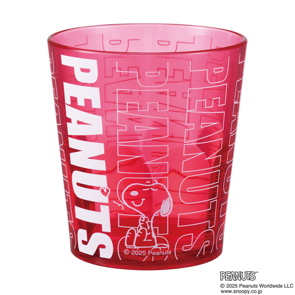 スケーター アクリル コップ 割れにくい 280ml プラスチック 子供 キッズ キャラクター skater KSA4J スヌーピー ネオンカラー ピンク SNOOPY ピーナッツ【透明 クリア アクリルコップ 洗面所 タンブラー】