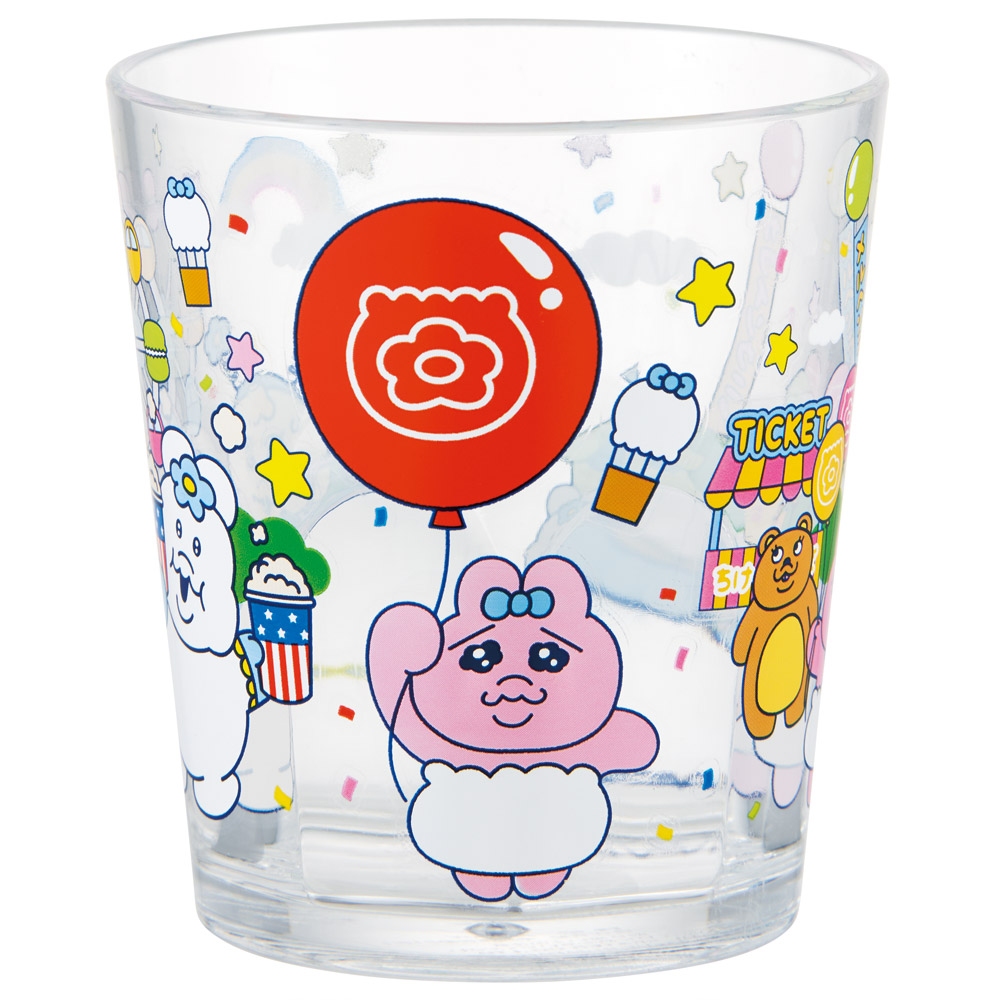 スケーター アクリル コップ 割れにくい 280ml プラスチック 子供 キッズ キャラクター skater KSA4J おぱんちゅうさぎ おパンチュウサギ レトロ遊園地【透明 クリア アクリルコップ 洗面所 タンブラー】