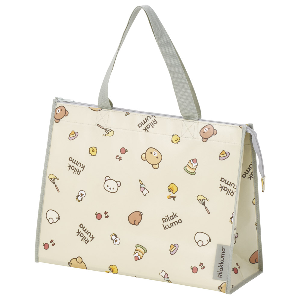 スケーター レジャーシート 生地 トート バッグ M トートバッグ 撥水 手提げ キャラクター skater KVB2 リラックマ Rilakkuma 女の子 女性 レディース【撥水加工 撥水大きめ レジャー ファスナー 大容量 カバン】