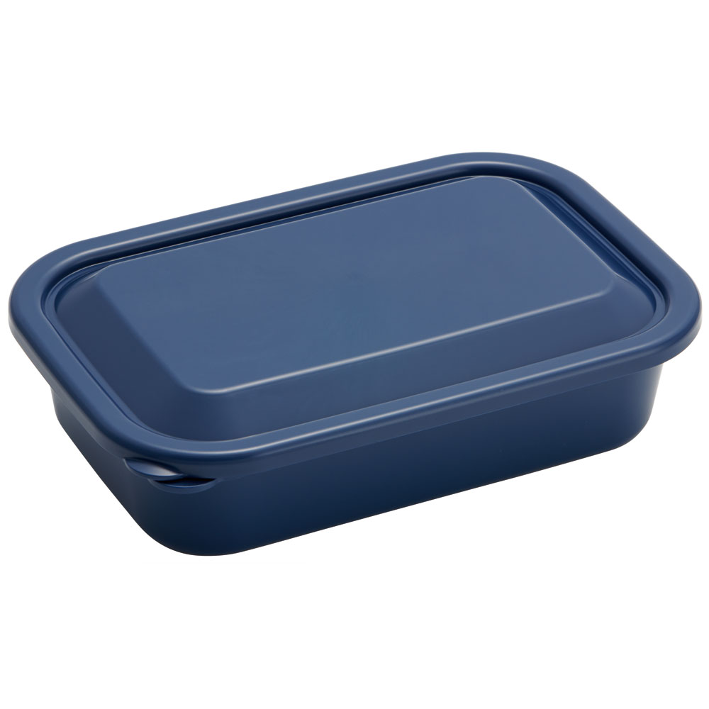 フード ランチ ケース M 830ml スモーク ネイビー　弁当箱 ふわっと フタ LFP8 スケーター
