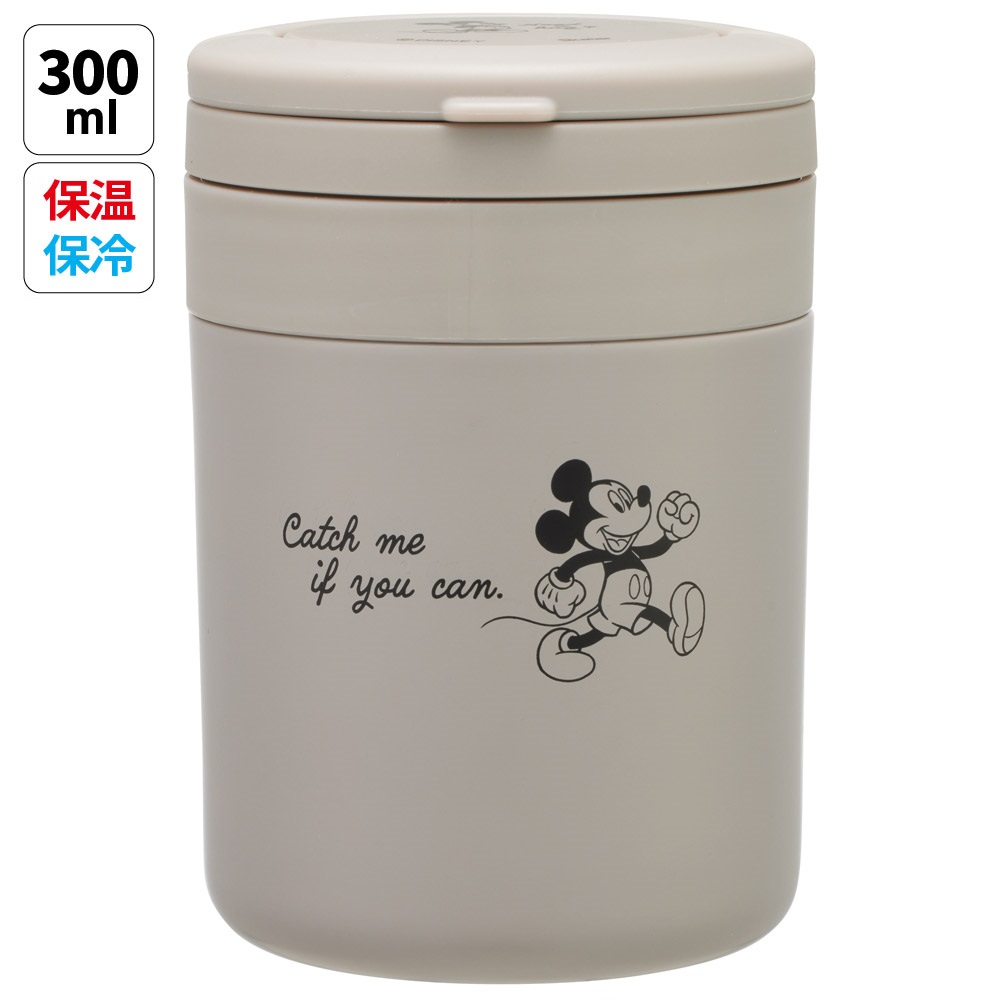スケーター デリカポット 300ml 保温 保冷 スープジャー ハンドル付き 可愛い キャラクター skater LJFO3 ミッキーマウス ミッキー Mickey 男の子 女の子【フードジャー スープ 持ち運び お弁当 ステンレス】