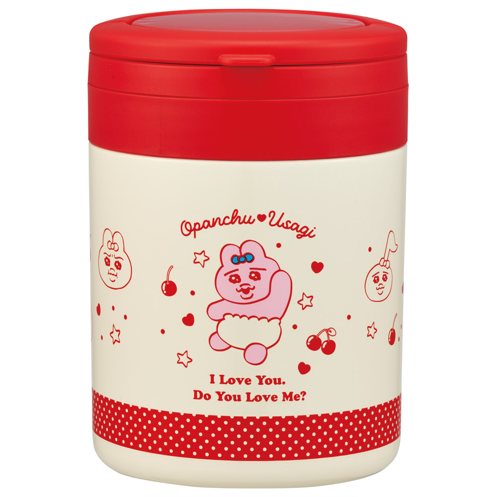 スケーター デリカポット 500ml 保温 保冷 スープジャー ハンドル付き 可愛い キャラクター skater LJFO5 おぱんちゅうさぎ おパンチュウサギ 女子 女の子【フードジャー スープ 持ち運び お弁当 ステンレス】