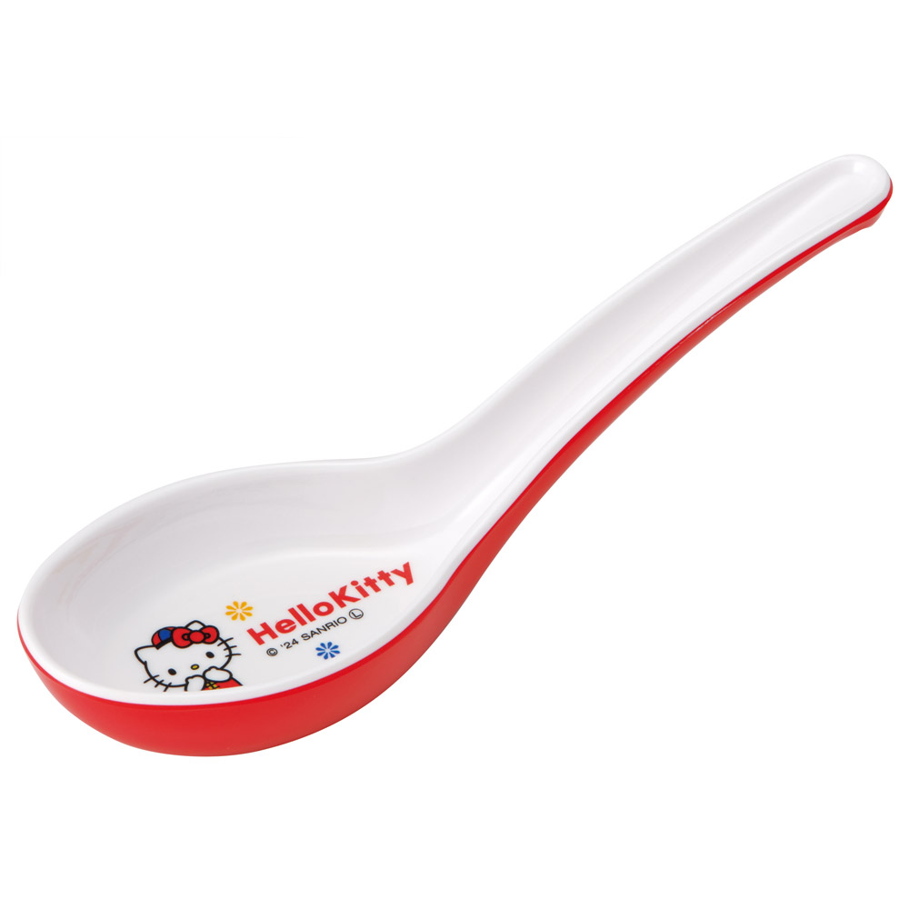 メラミン製 レンゲ れんげ スプーン 中華 おうち ご飯 食器 かわいい スケーター skater LMCH1 キティ ハローキティ キティちゃん 女の子【カトラリー チャイナ グッズ メラミン 食洗機可】