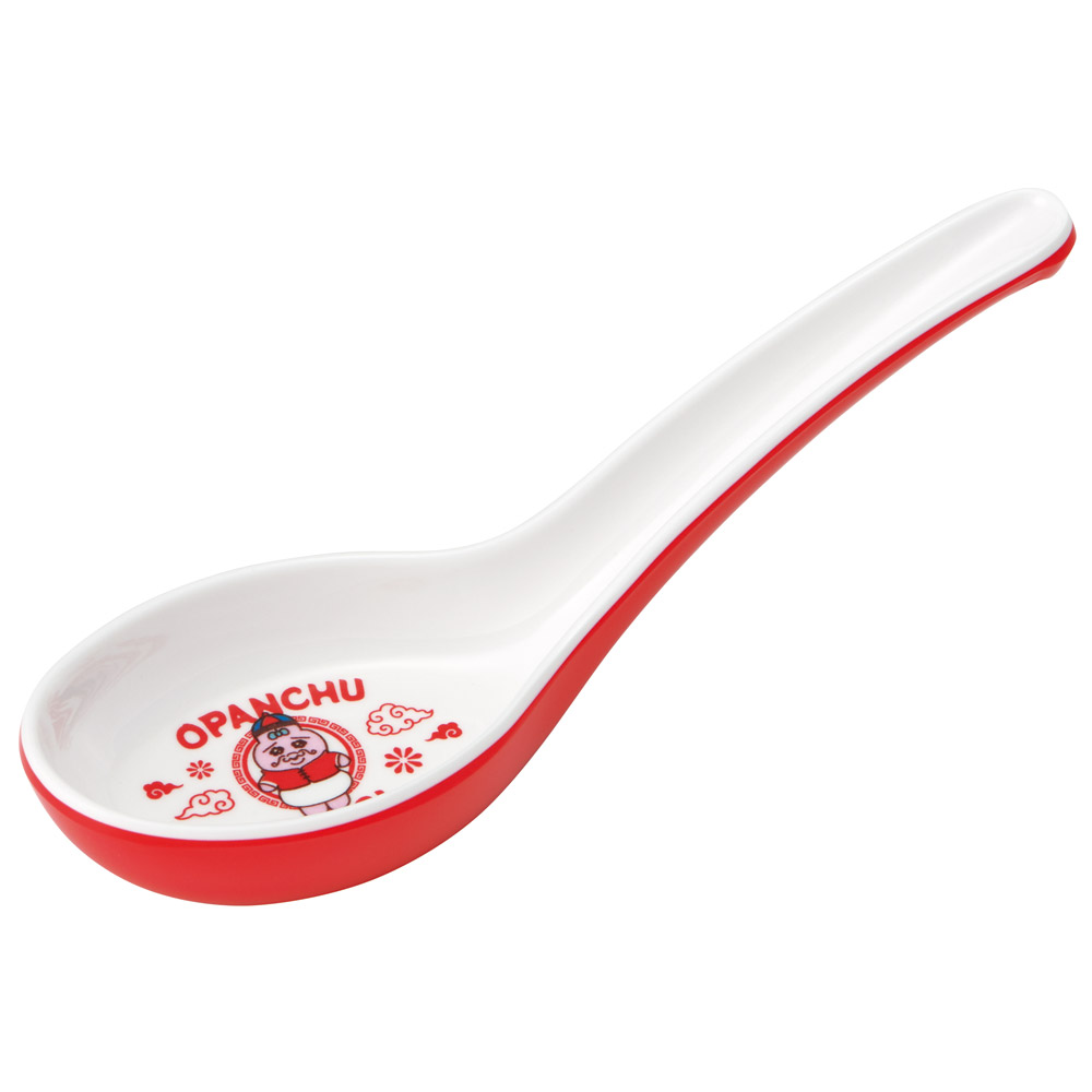 メラミン製 レンゲ れんげ スプーン 中華 おうち ご飯 食器 かわいい スケーター skater LMCH1 おぱんちゅうさぎ おパンチュウサギ 女子 女の子【カトラリー チャイナ グッズ メラミン 食洗機可】