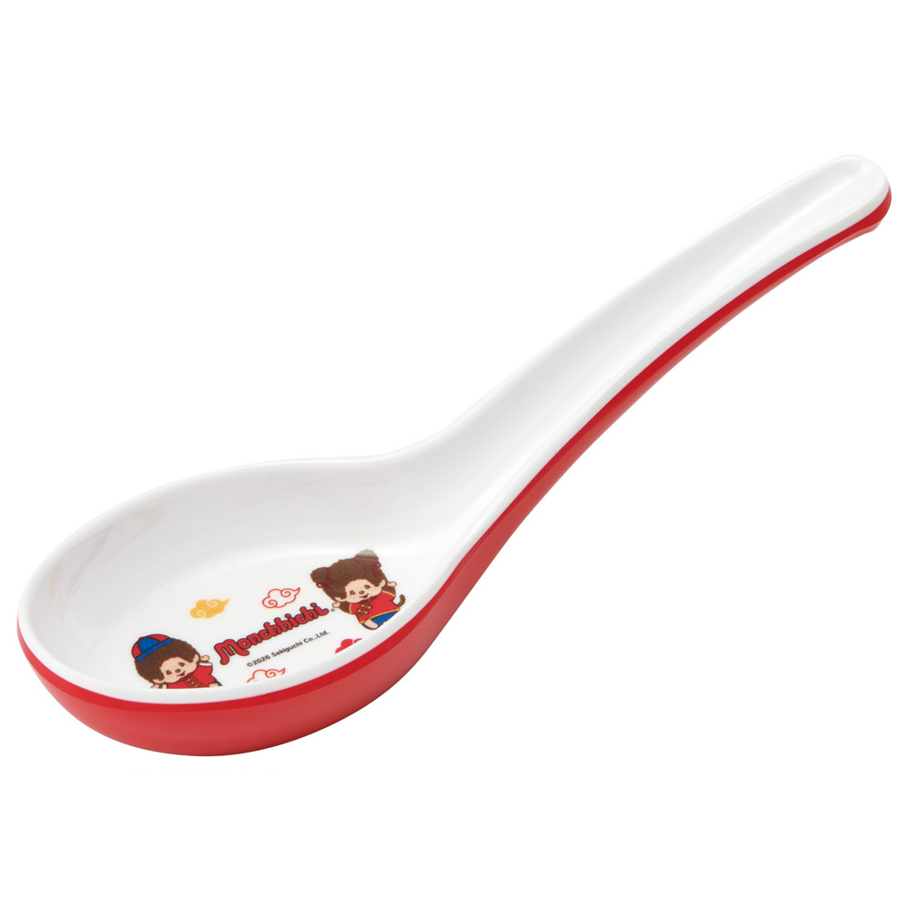 メラミン製 レンゲ れんげ スプーン 中華 おうち ご飯 食器 かわいい スケーター skater LMCH1 モンチッチ グッズ【カトラリー チャイナ グッズ メラミン 食洗機可】