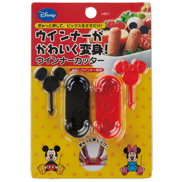 スケーター キャラクターウインナーカッター〔ミッキーマウス〕//キャラクターランチ お弁当グッズ 簡単