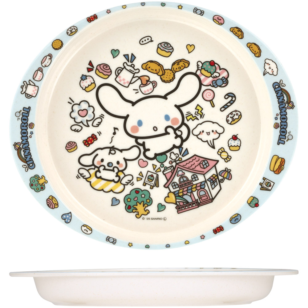スケーター ランチプレート 350ml 食器 バンブー メラミン ランチ プレート 食洗機対応 子供 skater M36B シナモロール シナモン サンリオ 女の子 女子【皿 お子様 こども 子ども 子ども用 可愛い】