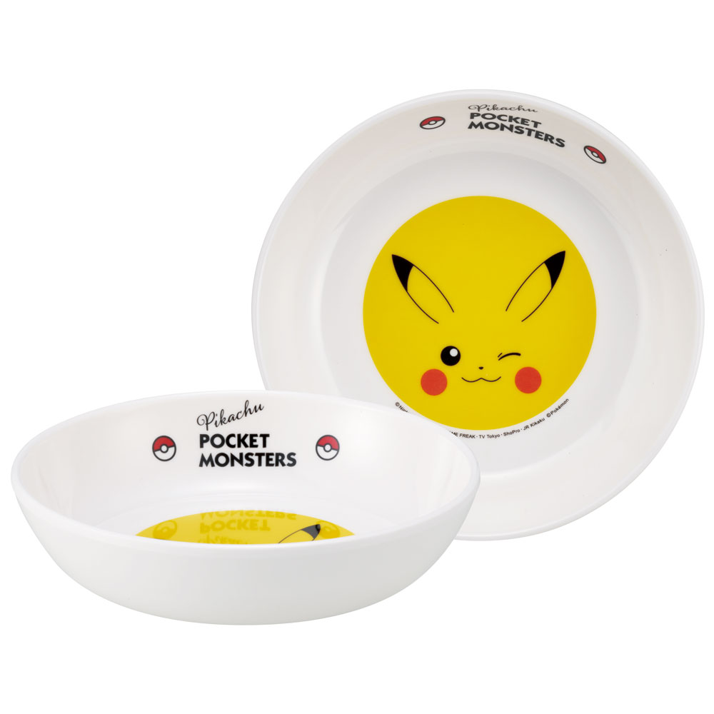 メラミン 小鉢 子供 食器  軽量 メラミン食器 子ども食器 skater MBL3P スケーター ポケットモンスター ポケモン ピカチュウ フェイス 23年【キャラクター かわいい こども 子ども キッズ プレート ボウル】