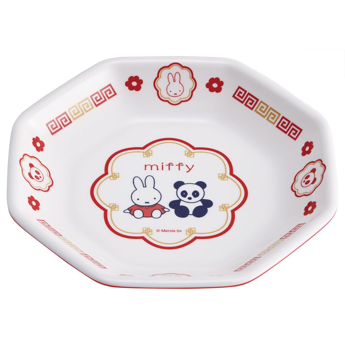 スケーター メラミン製 チャーハン 皿 中華 おうち お家 ご飯 食器 ランチ キャラクター skater MCH6 ミッフィー Miffy うさこちゃん 女の子 女性【チャイナ グッズ メラミン 食洗機可】