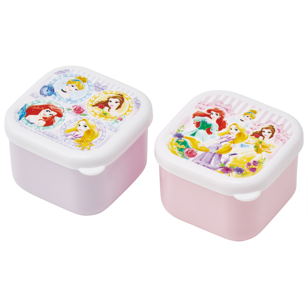 スケーター ミニ シール ボックス 130ml 2個 セット 小物入れ 容器 デザート容器 可愛い skater MO1W ディズニー プリンセス 26年 女の子 女子【デザート 容器 フルーツ ケース 果物 お菓子 入れ】
