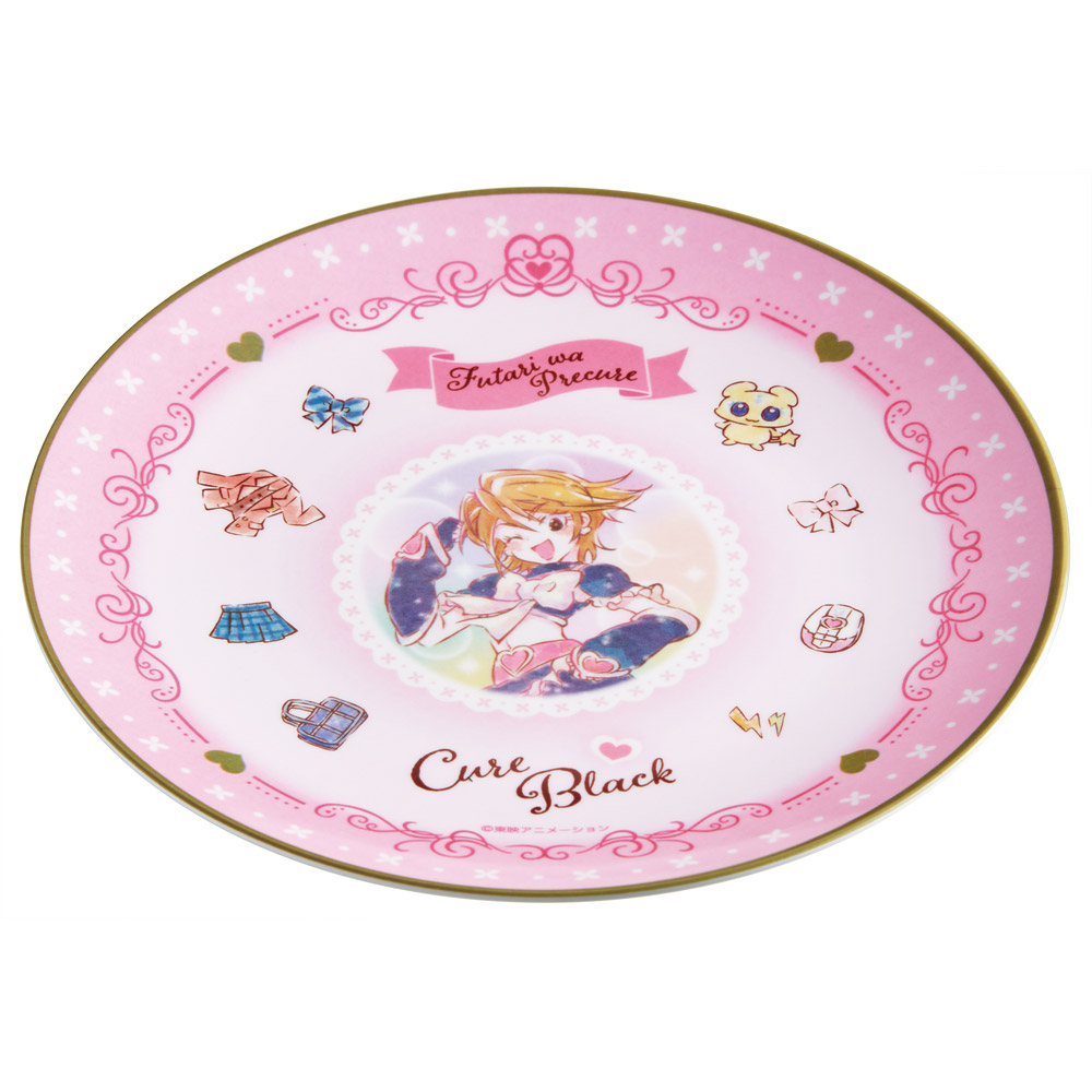 スケーター メラミン 皿 プレート お皿 さら おしゃれ キャラクター 朝食 トースト 来客用 skater MPL20P ふたりはプリキュア キュアブラック プリキュア グッズ【取り皿 柄 お菓子 サラダ プレゼント 洋食器 洋風 丸型】