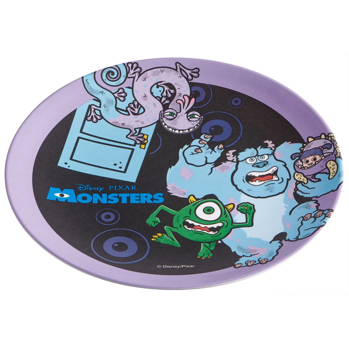 スケーター メラミン 皿 プレート お皿 おしゃれ キャラクター 朝食 トースト 来客用 skater MPL20P モンスターズ・インク モンスターズインク サリー マイク【取り皿 柄 お菓子 サラダ プレゼント 洋食器 洋風 丸型】