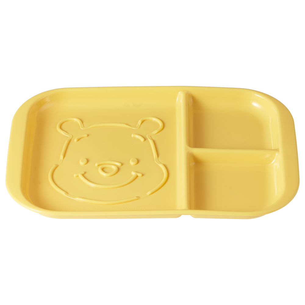 モーニング プレート 仕切り付 皿 仕切り皿 食パン 朝食 食器 キャラクター スケーター skater MPLS1 くまのプーさん プーさん Pooh 女性 レディース【食事 ご飯 可愛い 電子レンジ可 食洗機可 ワンプレート】