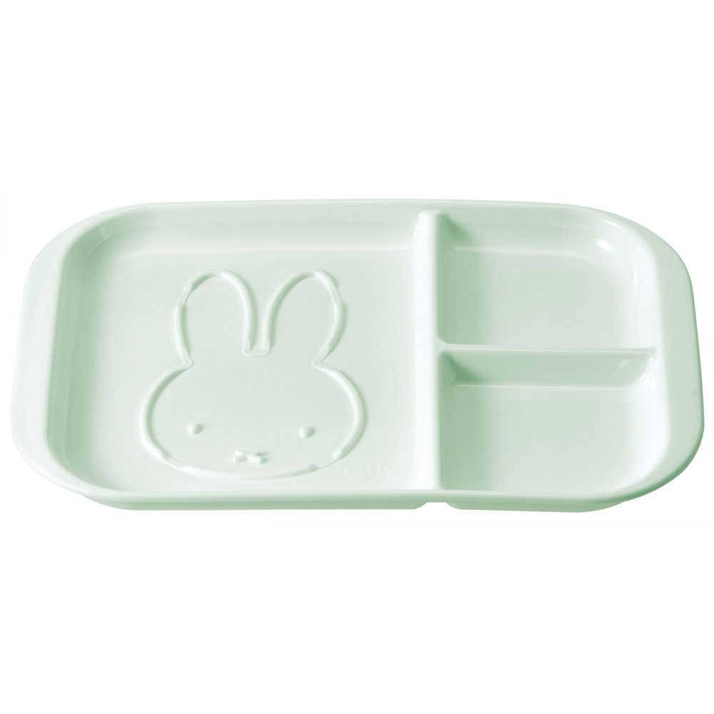 モーニングプレート ワンプレート 皿 仕切り 子供 ランチプレート キャラクター skater スケーター MPLS1 ミッフィー Miffy うさこちゃん 女の子 女性【食洗機対応 電子レンジ対応 ワンプレート皿 仕切り皿】