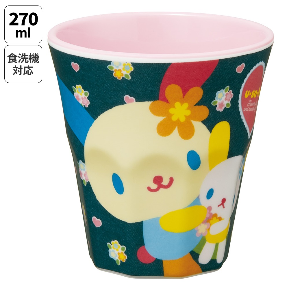 スケーター メラミン カップ コップ キャラクター 子供 割れにくい メラミンコップ skater MTB2 ウサハナ サンリオ Sanrio グッズ キャラクター【食洗機対応 取っ手なし タンブラー メラミンタンブラー】